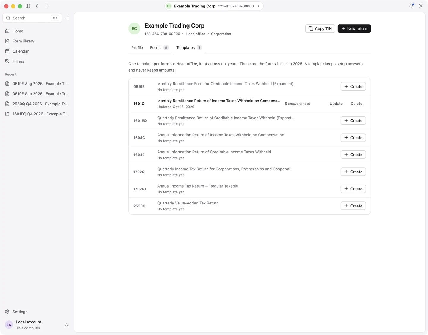 Templates & Guided Mode